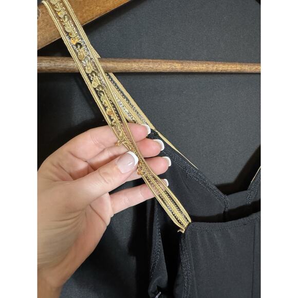 Outlooks Strapless Top Black Small NEW 90s Y2K Asymmetrical Whimsigoth Fairy - Picture 6 of 15